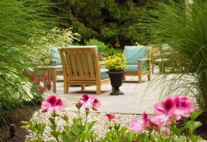 Patio landscaping in Maine