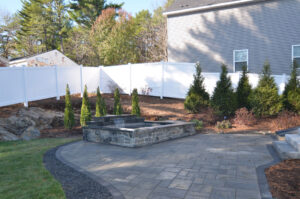 Landscaping for an outdoor living space