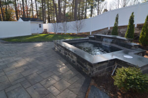 Patio and water feature